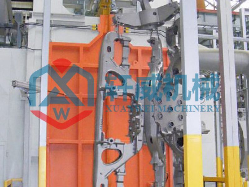 Suspension chain shot blasting machine